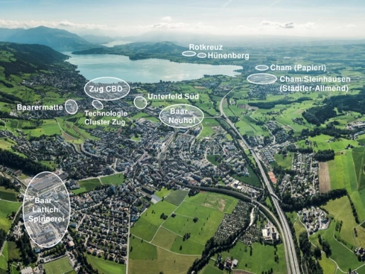 Gewerbeareale im Kanton Zug